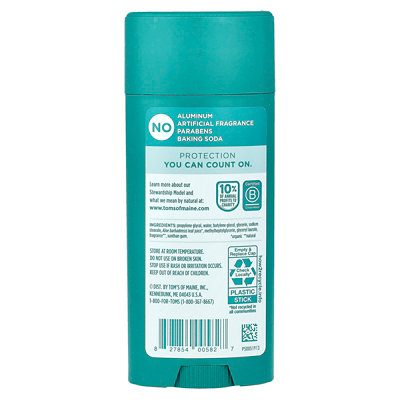 Toms of Maine Aluminum Free Deodorant, Cucumber Aloe, 3.25 oz (92 g) - Image 2