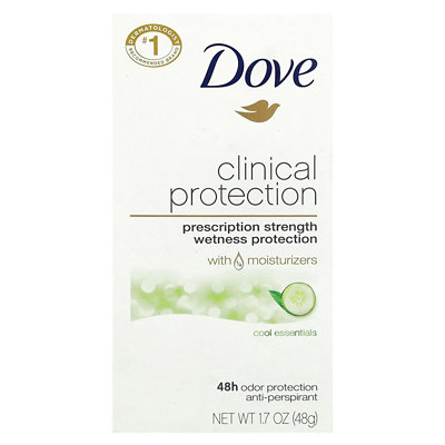 Dove Clinical Protection, AntiPerspirant Deodorant, Cool Essentials, 1.7 oz (48 g) - Image 2