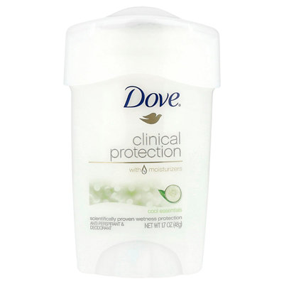 Dove Clinical Protection, AntiPerspirant Deodorant, Cool Essentials, 1.7 oz (48 g) - Image 1