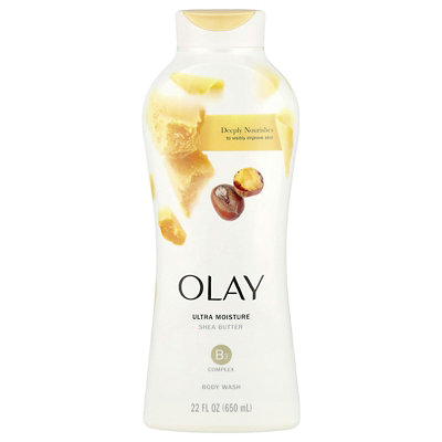 Olay Ultra Moisture Shea Butter Body Wash, 22 fl oz (650 ml) - Image 1