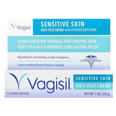 Vagisil AntiItch Creme With Hydrocortisone, Sensitive Skin, 1 oz (28 g) - Image 2