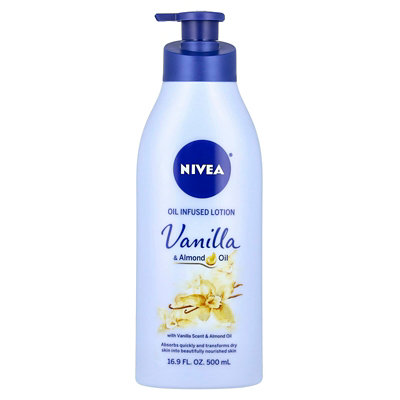 Nivea Oil Infused Lotion, Vanilla  Almond Oil, 16.9 fl oz (500 ml) - Image 1