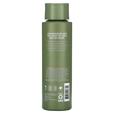 SheaMoisture Men, Moisturizing Shampoo, Raw Shea Butter  Mafura Oil, 15.8 oz (444 ml) - Image 2