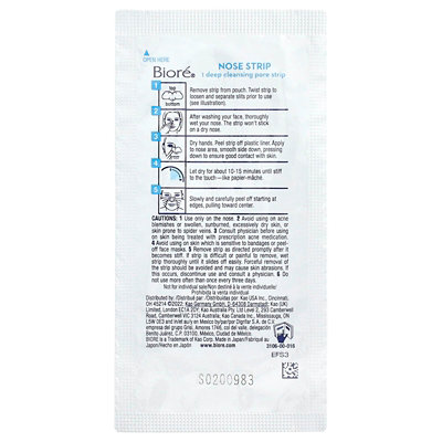 Biore Deep Cleansing Pore Strips, The Original , 8 Nose Strips - Image 3