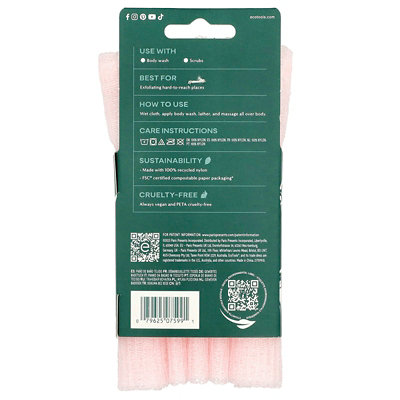 EcoTools Bath Cloth, Pink, 1 Cloth - Image 2