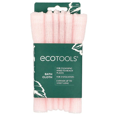 EcoTools Bath Cloth, Pink, 1 Cloth - Image 1