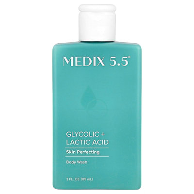 Medix 5.5 Body Wash, Skin Perfecting, Glycolic  Lactic Acid , 3 fl oz (89 ml) - Image 1