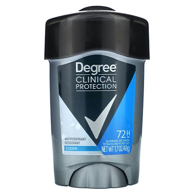 Degree Men, Clinical Protection, Antiperspirant Deodorant, Soft Solid, Clean, 1.7 oz (48 g) - Image 1
