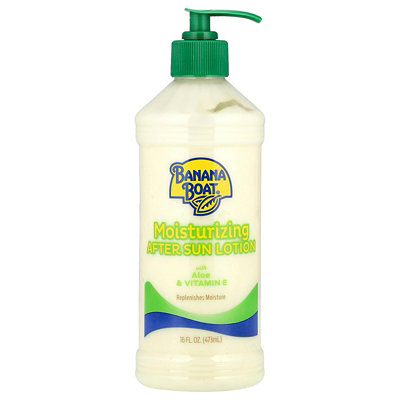 Banana Boat Moisturizing After Sun Lotion with Aloe  Vitamin E, 16 fl oz (473 ml) - Image 1