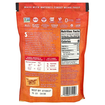 In the Raw Monk Fruit In The Raw, Zero Calorie Sweetener, 16 oz (454 g) - Image 2