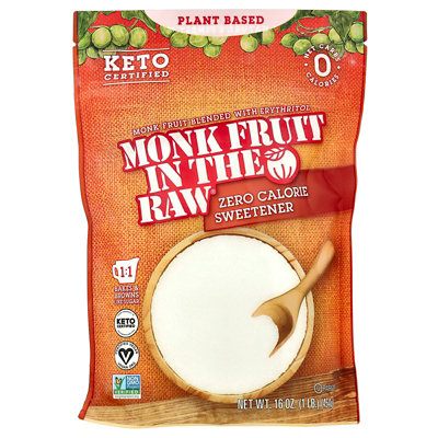 In the Raw Monk Fruit In The Raw, Zero Calorie Sweetener, 16 oz (454 g) - Image 1