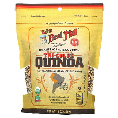 Bobs Red Mill Organic TriColor Quinoa, Whole Grain, 13 oz (369 g) - Image 1