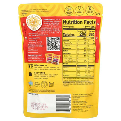 Tasty Bite Organic Basmati Rice, 8.8 oz (250 g) - Image 2