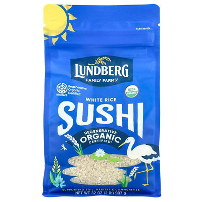 Lundberg Organic White Rice Sushi, 32 oz (907 g) - Image 1