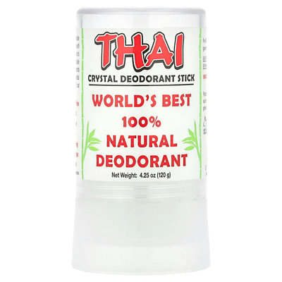 Thai Deodorant Stone Thai Crystal Deodorant Stick, 4.25 oz (120 g) - Image 1