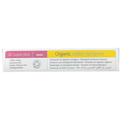 Natracare Organic Cotton Tampons, Super Plus, 20 Tampons - Image 3