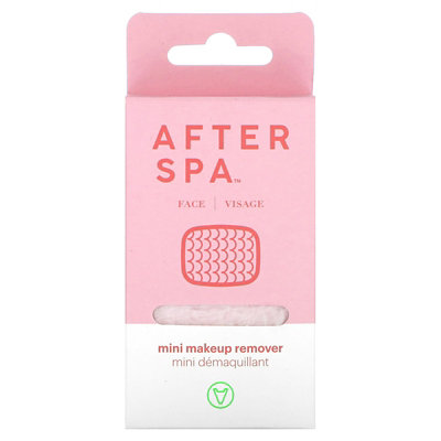 AfterSpa Mini Makeup Remover, Pink, 1 Cloth - Image 1