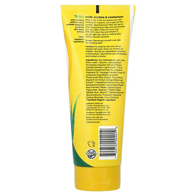 Alba Botanica After Sun Gel, 80 Aloe Vera, 8 fl oz (237 ml) - Image 2