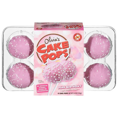 Olivia's Birthday Cake Pops 4 Count - 5.36 OZ - Image 1