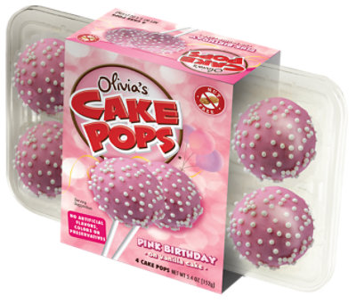 Olivia's Birthday Cake Pops 4 Count - 5.36 OZ - Image 1