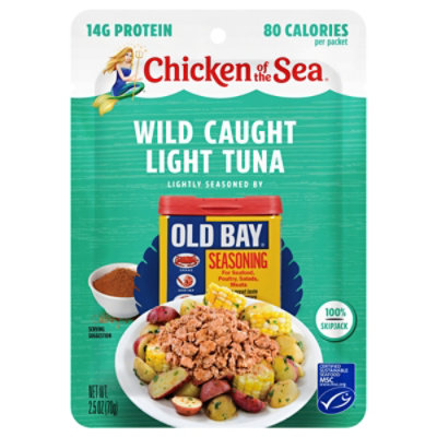 Cos Lt Tuna Packet Old Bay 2.5oz - 2.5 OZ - Image 1