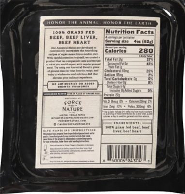 Force Of Nature Ground Beef Ancestral Blend Grass Fed 16 Oz - 16 OZ - Image 5
