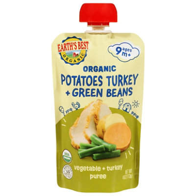 Earths Best Baby Food Potato Turkey Green Bean - 4 Oz - Image 2