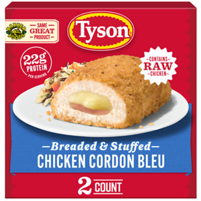 Tyson Stuffed Chicken Cordon Bleu Frozen 10 Oz - 10 OZ - Image 1