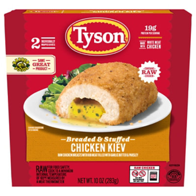 Tyson Stuffed Chicken Breasts Kiev Frozen 10 Oz - 10 OZ - Image 1