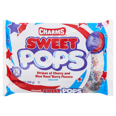 Flag Charms Sweet Pops - 9 OZ