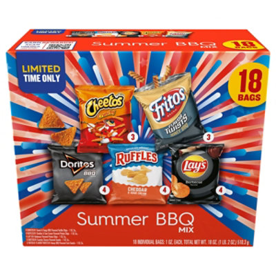 Frito Lay Summer Bbq Mix - 18 Count