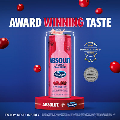 Absolut Vodka Ocean Spray Cocktail Variety 12-355 Ml - 12-355ML - Image 3