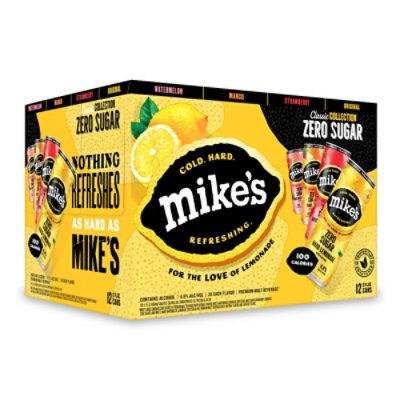 Mikes Zero Sugar Variety In Cans - 12-12FZ - Image 1
