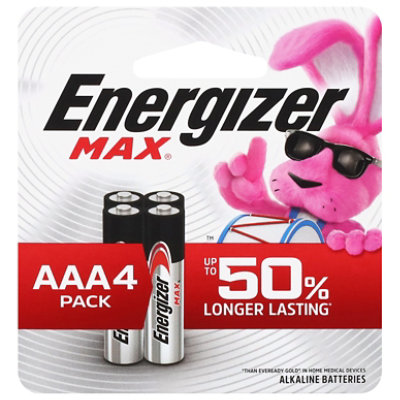 Energizer Max Alkaline Aaa Batteries - 4 Pack - 4 CT - Image 1