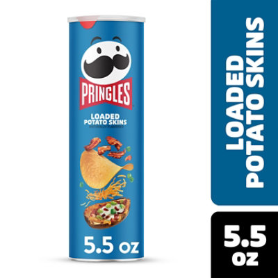 Pringles Potato Crisps Chips Loaded Potato Skins Lunch Snacks - 5.5 Oz - Image 1