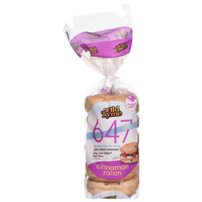 Schmidt Old Tyme 647 Cinnamon Raisin Bagels Low Calorie Bread - 19 Oz - Image 3