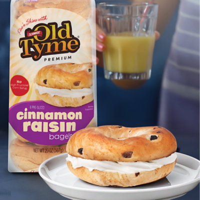 Schmidt Old Tyme 647 Cinnamon Raisin Bagels Low Calorie Bread - 19 Oz - Image 6