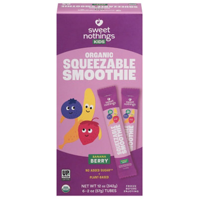 Sweet Nothings Squeezable Smoothie Banana Berry 6ct - 6 CT - Image 2