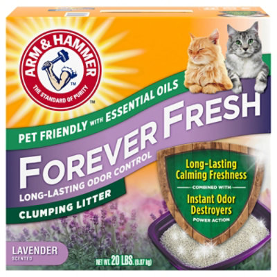 A&h Forever Fresh Lavender Clumping Cat Litter - 20 LB - Image 1