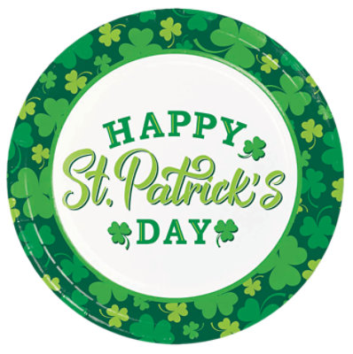 Signature SELECT Lucky Clovers Dinner Plates 8 Count - Each - Image 1