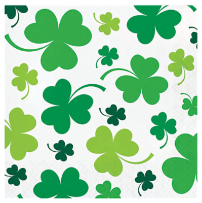 Signature SELECT Lucky Clovers Lunch Napkins 16 Count - Each - Image 1