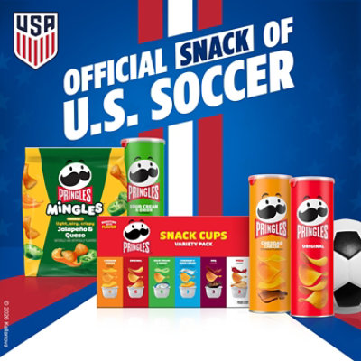 Pringles Snack Cups Potato Crisps Chips Variety Pack Lunch Snacks 27 Count - 19.3 Oz - Image 2