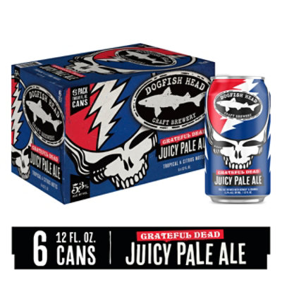 Dogfish Head Grateful Dead Juicy Pale Ale 4/6pk In Cans - 6-12 FZ - Image 1
