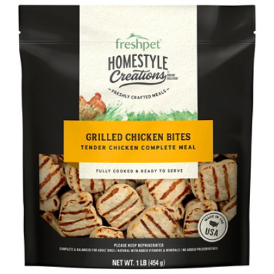 Freshpet Homestyle Creations Grilled Chicken Bites - 1 LB - Image 1
