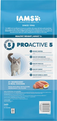 IAMS Proactive Health Healthy Weight Chicken Flavor Adult Dry Cat Food - 3.5 Lb - Image 7