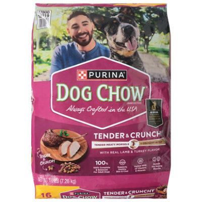Dog Chow Tender & Crunchy Real Lamb And Turkey Dog Food 16lb - 16 LB - Image 1