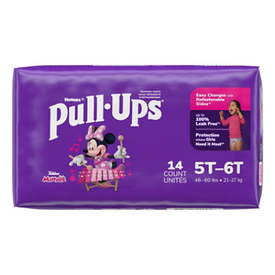 Pull-Ups Potty Training Underwear for Girls Size 5T to 6T - 14 Count - Image 8