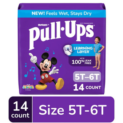Pull-Ups Potty Training Underwear for Boys Size 5T to 6T -14 Count