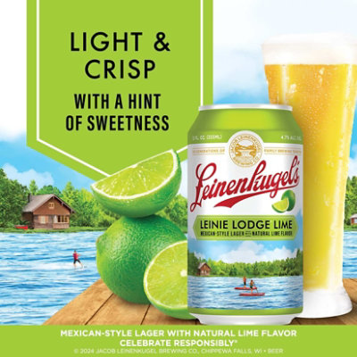 Leinenkugels Lodge Lime Craft Beer 4.7% ABV Cans - 12-12 Fl. Oz. - Image 2