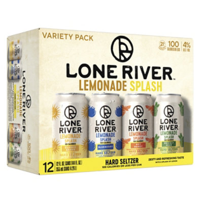 Lone River Lemonade Splash Variety Pack 12-12 Fl Oz In Cans - 12-12FZ - Image 1